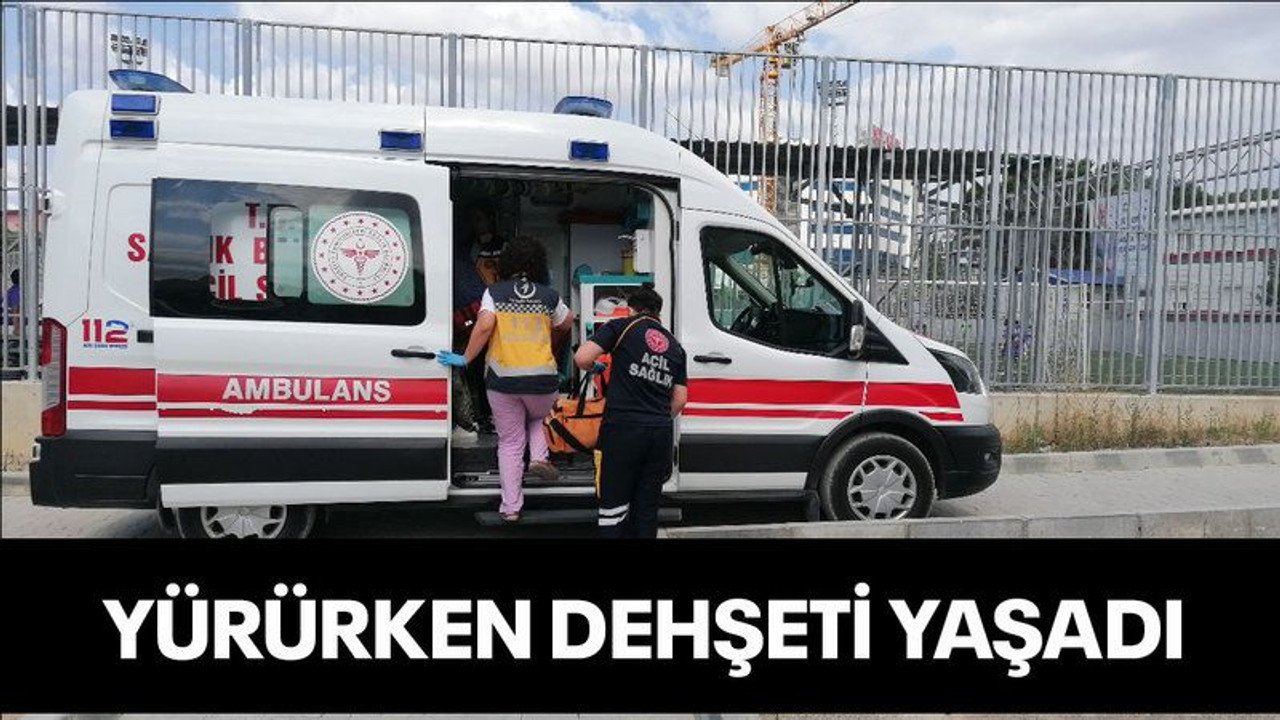 Yürürken dehşeti yaşadı